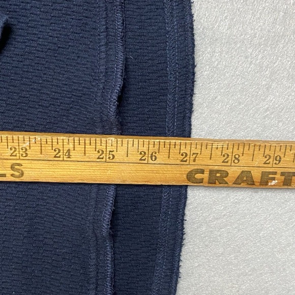 Reigning Champ Shirt Mens Large Blue Thermal Waffle Knit Henley Outdoors Hiking - Picture 9 of 9